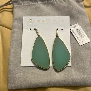 Kendra Scott Large McKenna Mint earrings